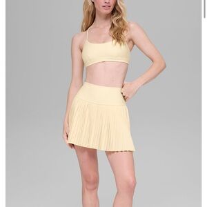 Alo Grand Slam Skirt -candlelight yellow